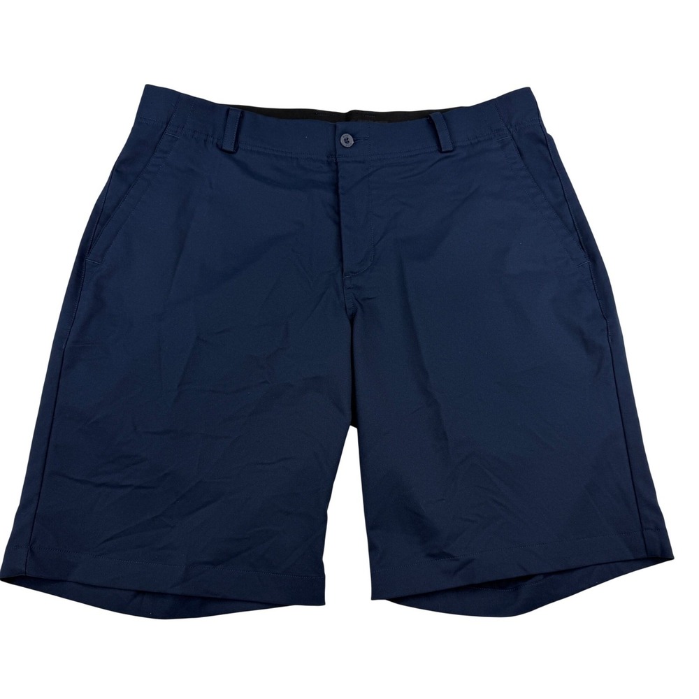 Nike Dri-FIT Shorts Mens 34 Obsidian Navy Blue Stretc Golf Short Casual